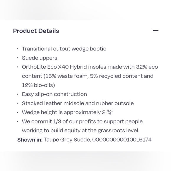 Toms Kallie Wedge Boot. 11. EUC - Picture 2 of 11